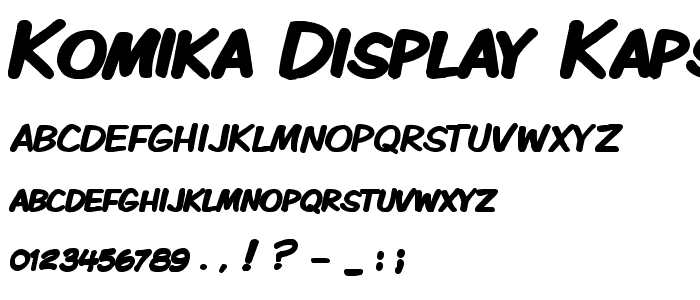 Komika Display Kaps Bold font